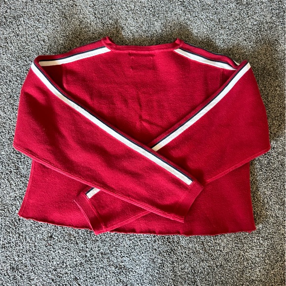 TOMMY HILFIGER - Red, White, and Blue cropped sweater ! - Picture 2 of 3